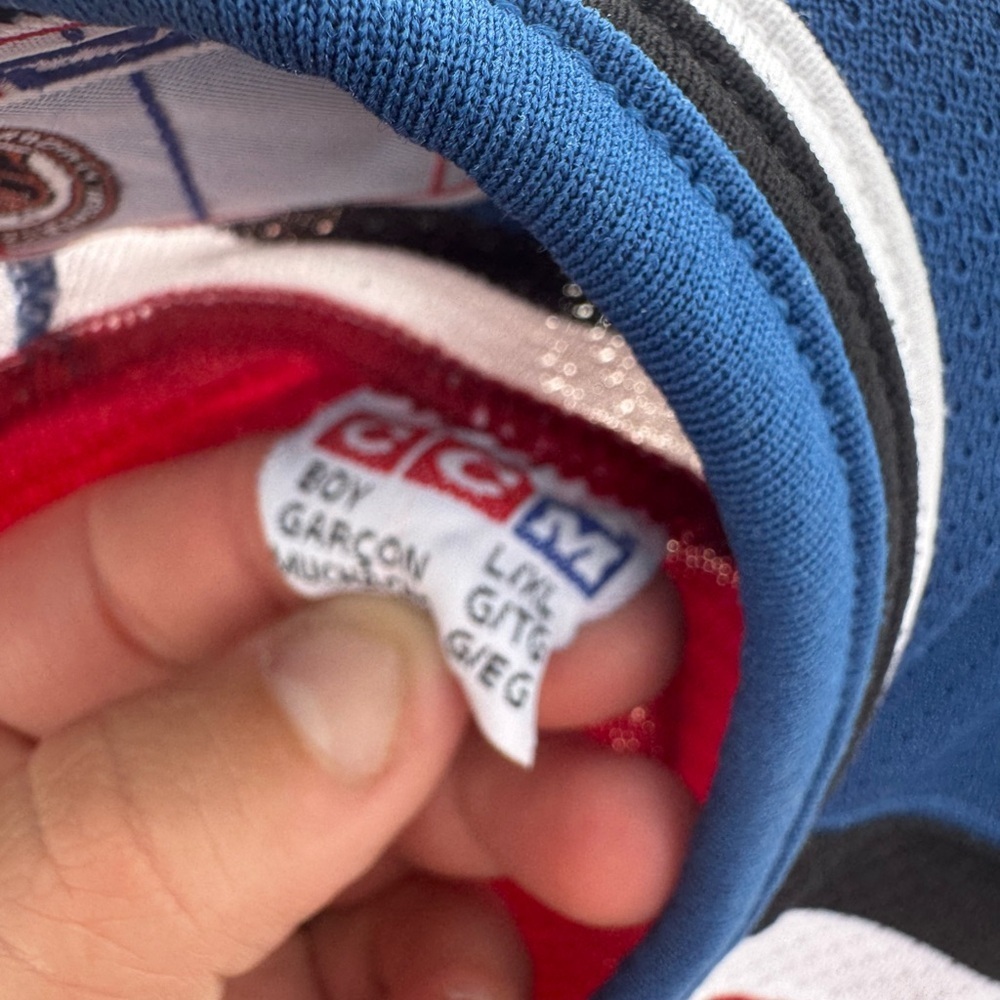 CCM Blue and Red Hockey Jersey - Picture 3 of 3